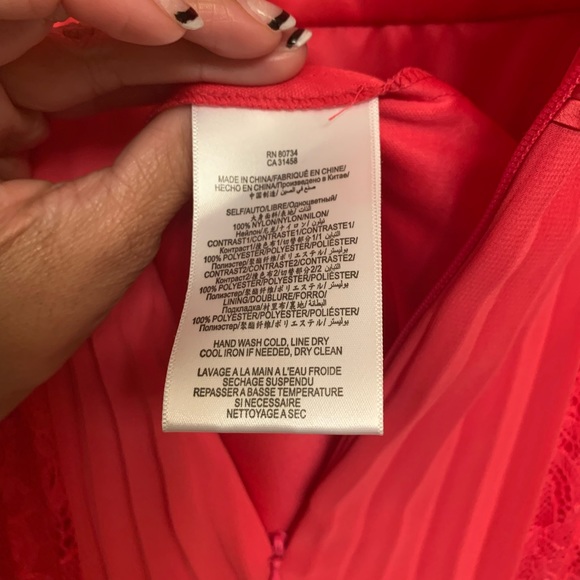 max and cleo Coral Dress | Size 6 - Picture 7 of 8